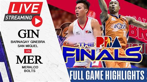 Brgy. Ginebra vs. Meralco Finals Game 6 highlights .
